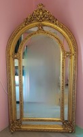 Nagy méretű aranyozott barokk tükör