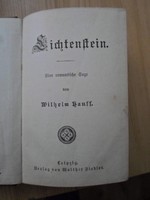 Wilhelm Hauff: Lichtenstein, eine romantische Sage, antik