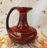 Mid century marked handicraft ceramic vase