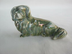 Retro ... Drasche eosin glazed porcelain figurine nipp dog