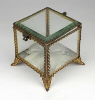 1I997 last century glass box copper box glass box