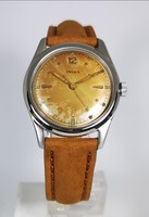 Steel case doxa watch from 1947! Mechanical, serviced, with warranty, tiktakwatch service card!