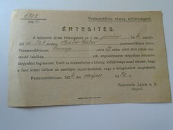 KA343.11 Pestszentlőrinc  - Értesítés  - járási főszolgabíró 1924