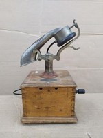 Antik különlegesen ritka fa asztali telefon 1800 as évek vége