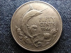 Bahama-szigetek II. Erzsébet (1952-) .800 ezüst 50 cent 1966 (id61344)