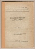 Szabó József: Herczeg Ferenc A Drámaíró  1937