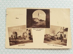 Old postcard 1944 bács fő utca castle ruins church photo postcard