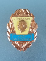Old badge with loyalty for the health of the people