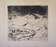 István Szőnyi (1894 - 1960) winter landscape
