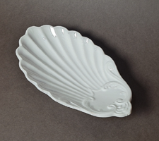 Pünkösdi kiárúsítás!  Szecessziós antik kagyló formájú porcelán szappantartó