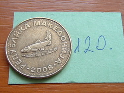 Northern Macedonia (Macedonia) 2 denari 2008 ohrid trout 120.
