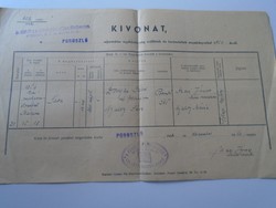 Ad00007.6 Poroszló's birth certificate 1942 domján balog