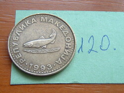 Northern Macedonia (Macedonia) 2 denari 1993 ohrid trout 120.