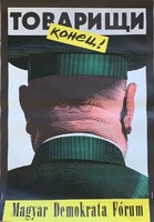 Plakát: Tovarisi konyec 1990