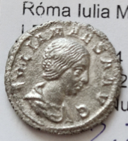 JULIA MAESA ezüst Denar Római Birodalom, PVDICITA