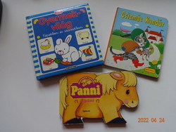 Három kis mesekönyv együtt a legkisebbeknek: Gyermekvilág, Csizmás kandúr, Panni a póni