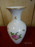 Herendi porcelán váza rózsa mintával, jelölése 7026/43. 