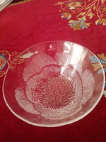 Jelzett finn Iittala üvegtálka  - Arabia pioni glass - pünkösdi rózsa