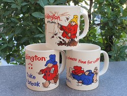 Paddington-os angol vintage bögrék 1994/1995 (Douwe Egberts)