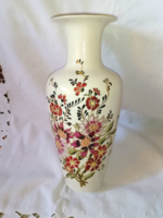 Zsolnay, mesterfestő által festett gyönyörű váza