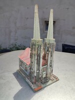 Makett üveg templom