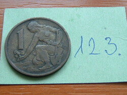 CSEHSZLOVÁKIA 1 KORONA 1962  Kremnica Mint, 123.