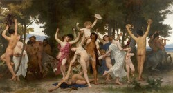 Bouguereau - the youth of bacchus - reprint