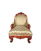 Fantastically beautiful rococo armchair / new upholstery /