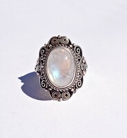Holdköves 925-ös ezüst gyűrű