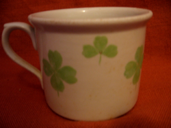 Antique stoneware zsolnay clover jar, mug