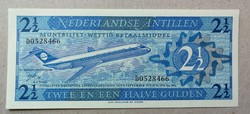 Holland Antillák 2 1/2 Gulden 1970 Unc