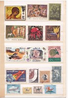 Stamp package / abroad /