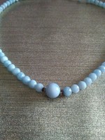 Aquamarine faceted stone necklace