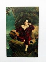 Antik, litho, művészeti képeslap, Stengel 177.