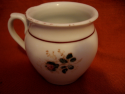 Antique Bieder rosy jar with belly mug
