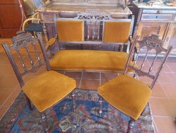 Antique sofa + 2 art deco armchairs negotiable