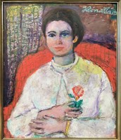 Clara Róna: girl with a rose
