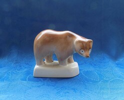 Régi porcelán medve maci figura (po-2)