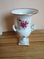 Herendi Apponyi purpur antik serleg váza 25 cm