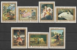 Francia festők művei nagy méretű bélyegeken 1969. Festmények VI.**