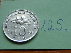 MALAYSIA 10 SEN 2006 125.