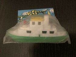 Retro traffic plastic toy ship unplayed fat new