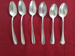 6 silver-plated small spoons