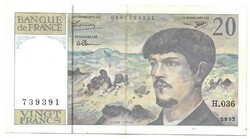 20 Frank france 1992 france