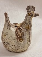 Andrea farci-style Sardinian terracotta handcrafted hen figurine. Marked on the side.