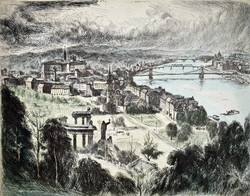István Élesdy (1912 - 1987): view of Budapest