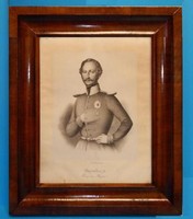 Larger (45x35 cm) lithography ii. Miksa from Bavaria, for sale without frame, circa 1850