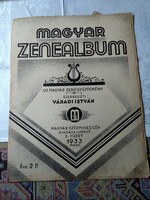 Magyar zenealbum   kotta    Uj magyar zenegyűjtemény Magyar Szépmíves Céh 1933