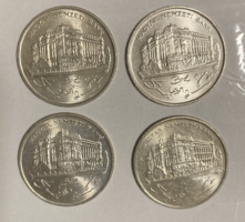 4 darab ezüst 200 forintos 1993.