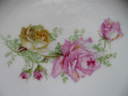 Antique rosary christening gift plate